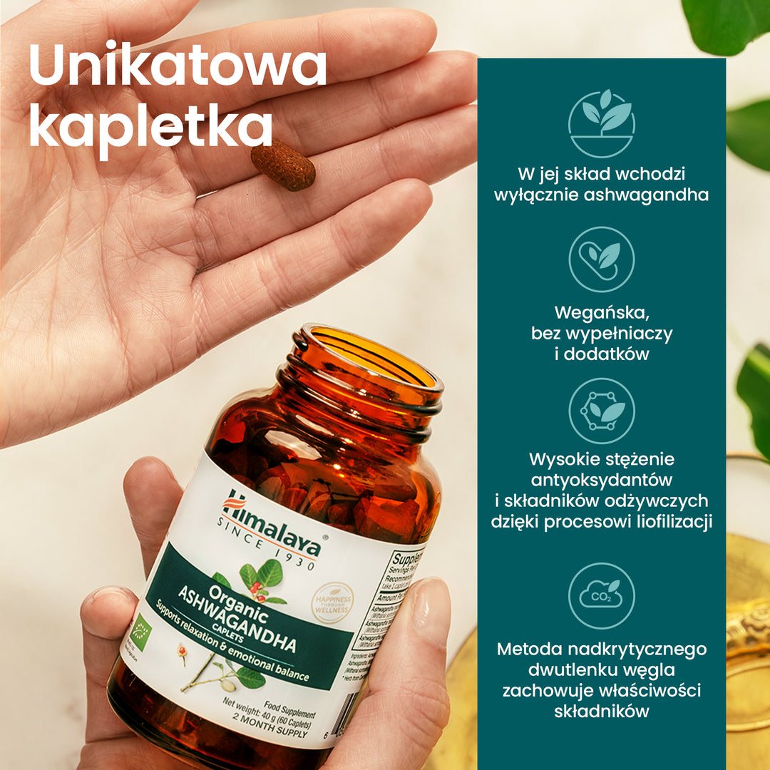 Himalaya Organic Ashwagandha (Indian Ginseng) 60 tabletek
