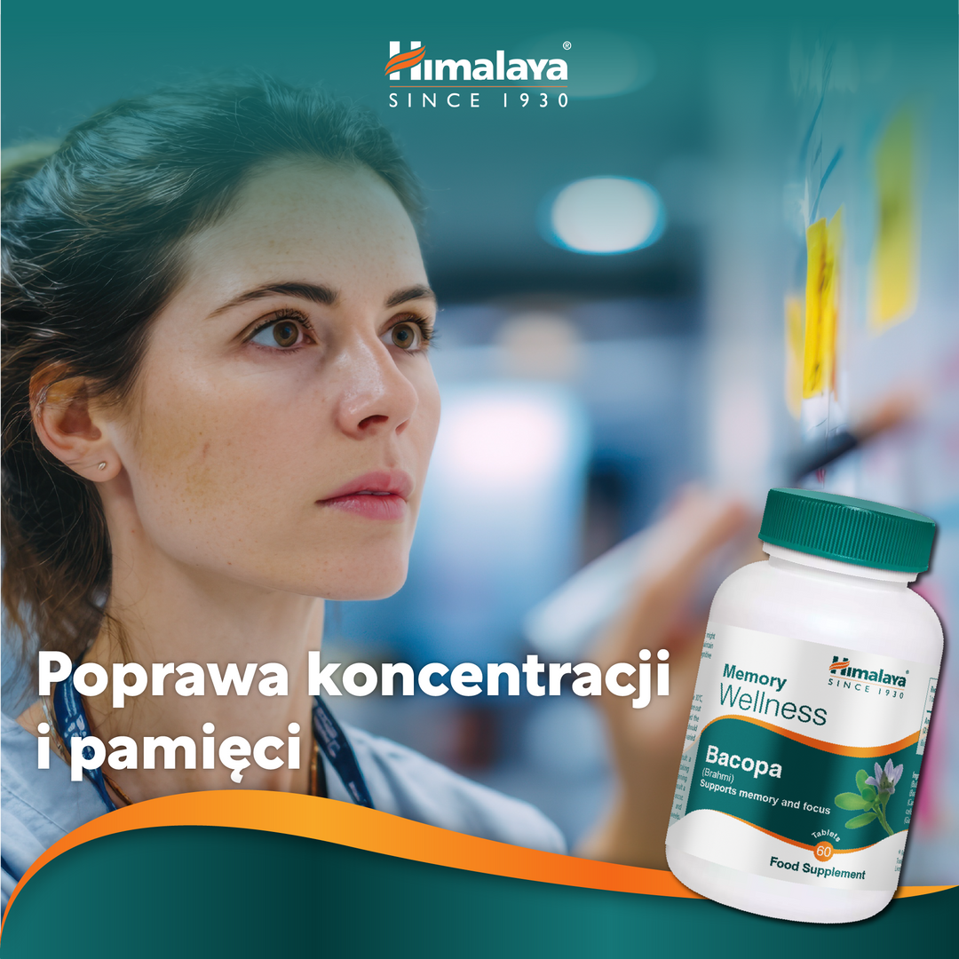 Himalaya Memory Wellness Bacopa (Brahmi) - 60 tabletek