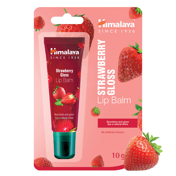 Himalaya Lip Balm 10g×50本 HIMALAYA TRUSKAWKOWY BALSAM DO UST Z BŁYSZCZYKIEM 10G