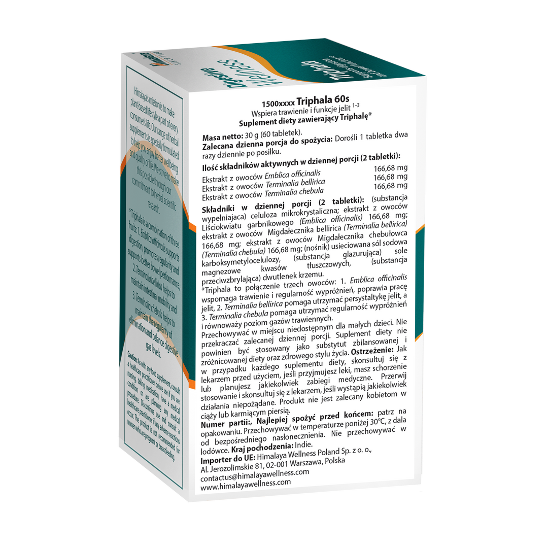 Himalaya Digestive Wellness Triphala - 60 tabletki