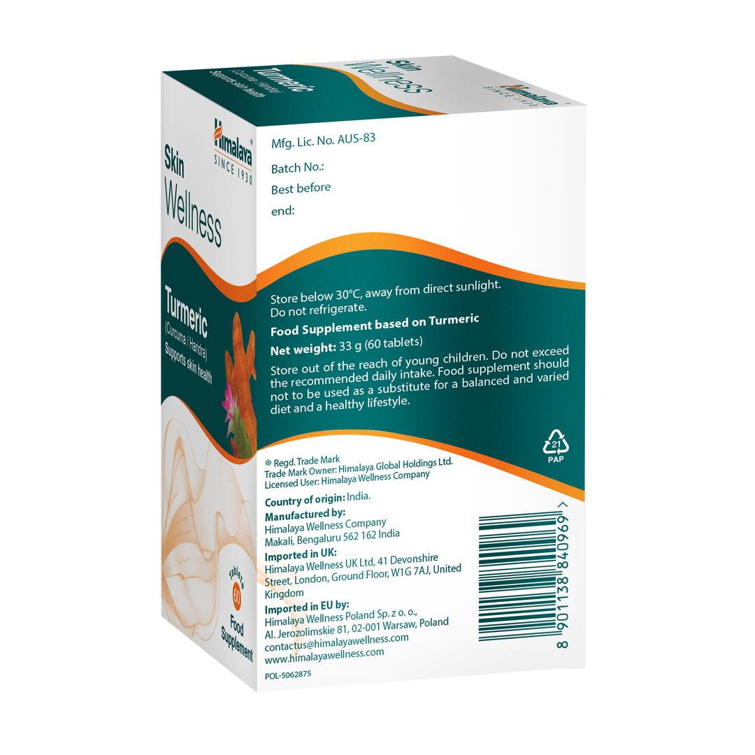 Himalaya Skin Wellness Kurkuma  - 60 Tabletki
