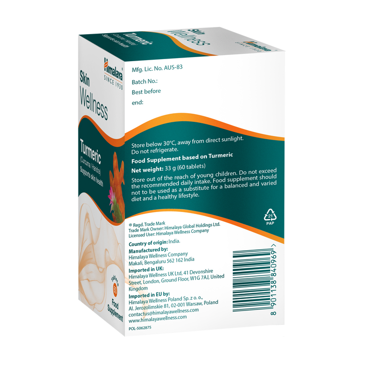 Himalaya Skin Wellness Kurkuma  - 60 Tabletki