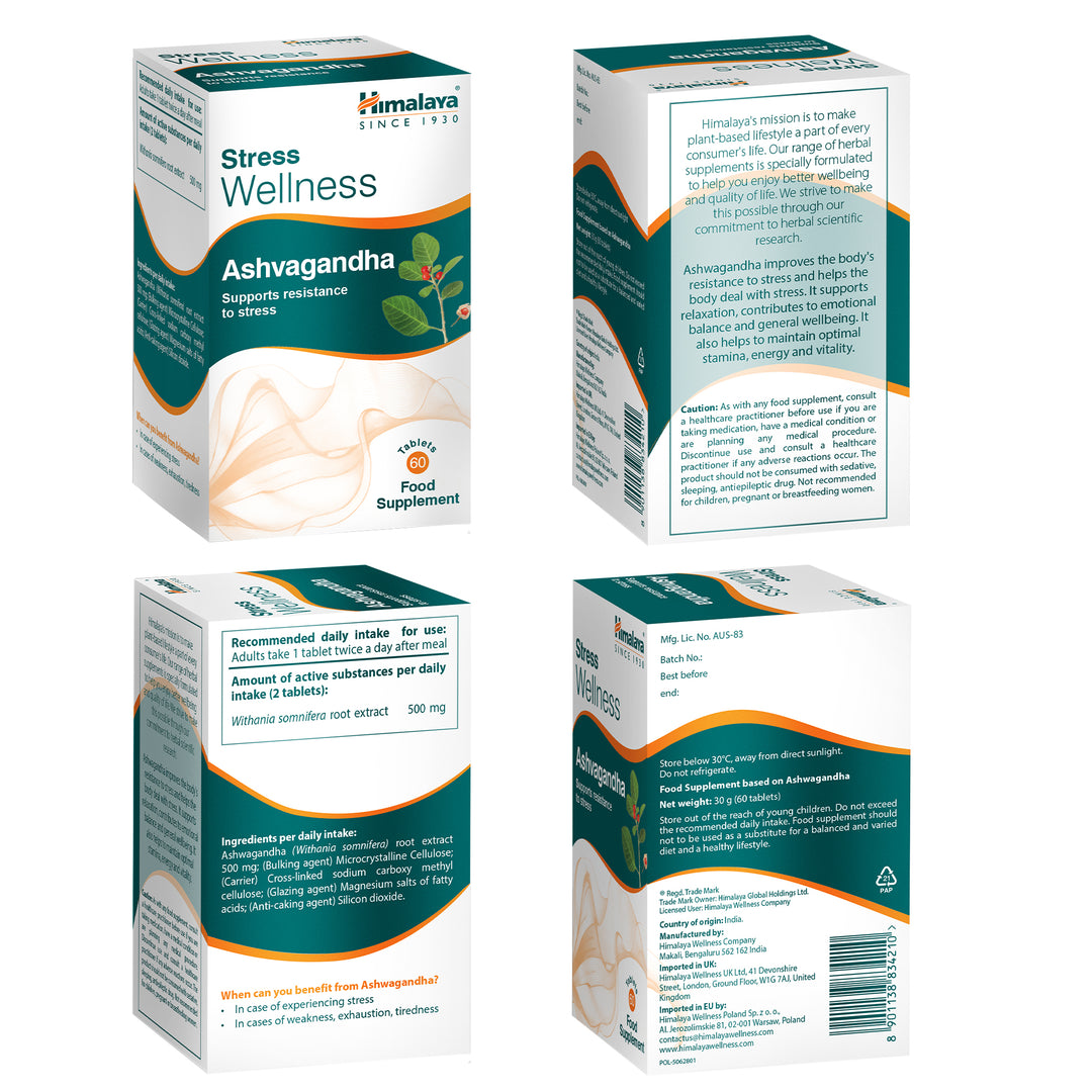 Himalaya Stress Wellness Ashvagandha - 60 Tabletki