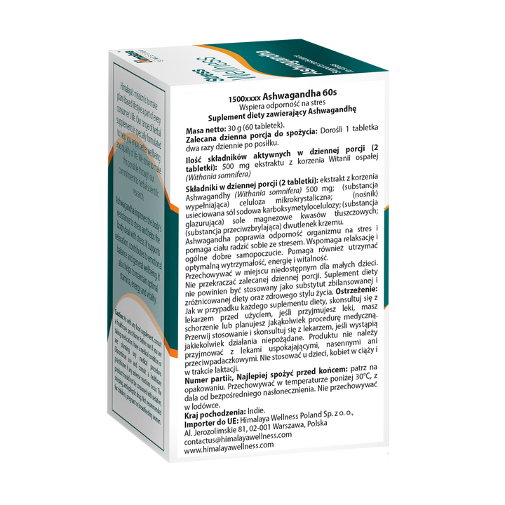 Himalaya Stress Wellness Ashvagandha - 60 Tabletki