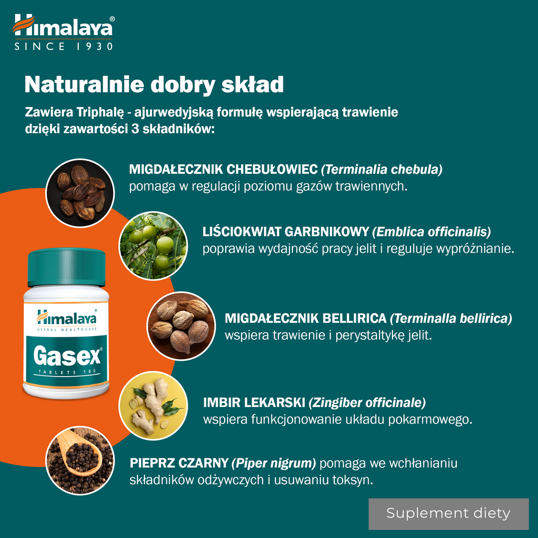 Himalaya Gasex - 100 Tablets