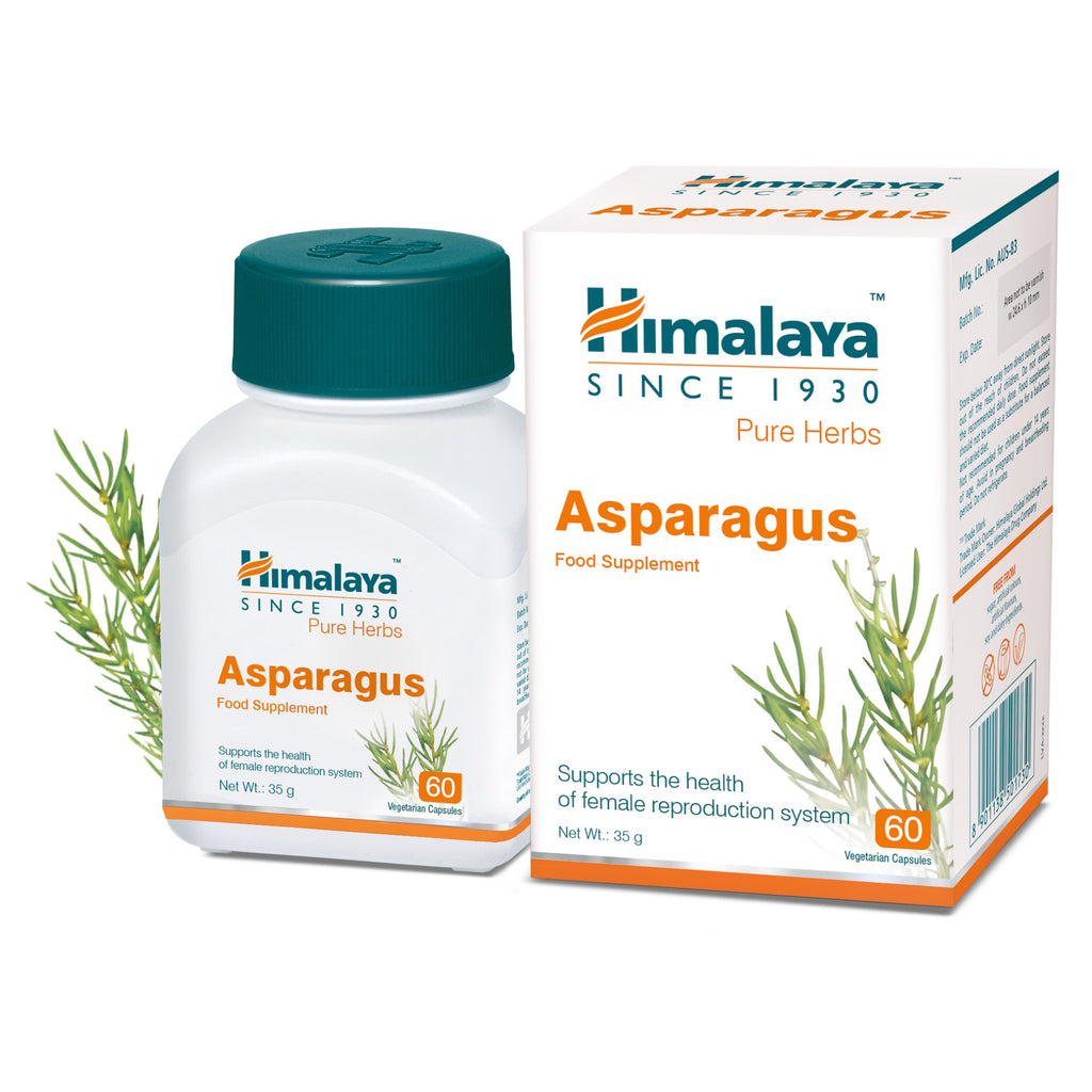 Himalaya Asparagus (Shatavari) 60 Capsules - For Healthy Female Reproductive System